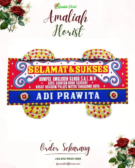 Papan Bunga Ucapan Selamat Aji Jaya Knpi
